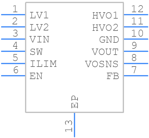 TPS61096ADSSR - Texas Instruments - PCB symbol