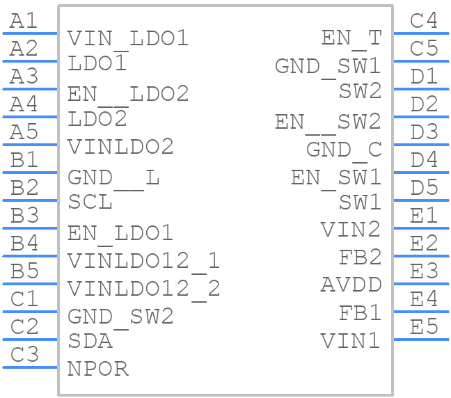 LP3907TL-JJ11/NOPB - Texas Instruments - PCB symbol