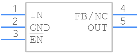 TPS76901QDBVRQ1 - Texas Instruments - PCB symbol