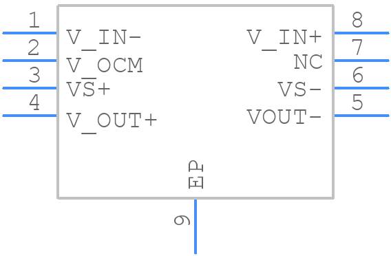 THS4501IDGN - Texas Instruments - PCB symbol