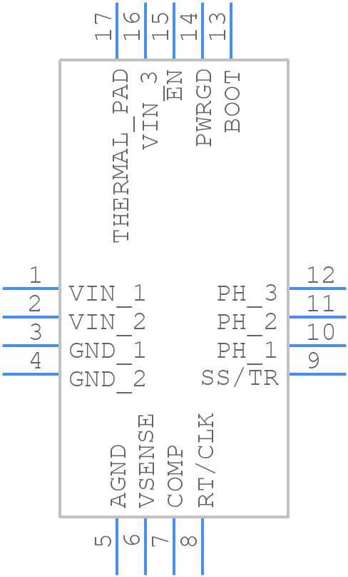 TPS54618RTET - Texas Instruments - PCB symbol