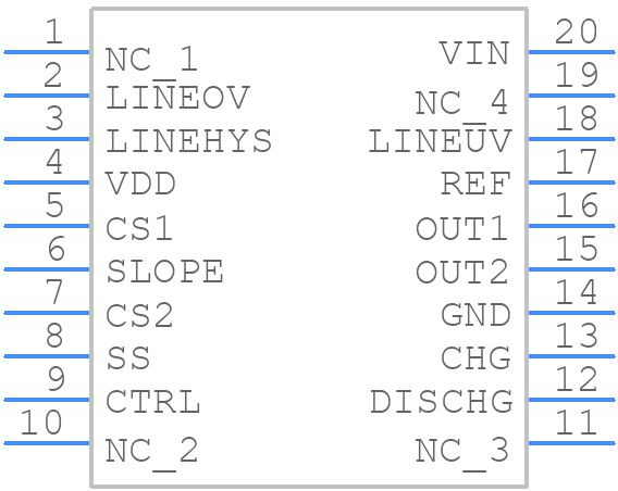 UCC28221PW - Texas Instruments - PCB symbol