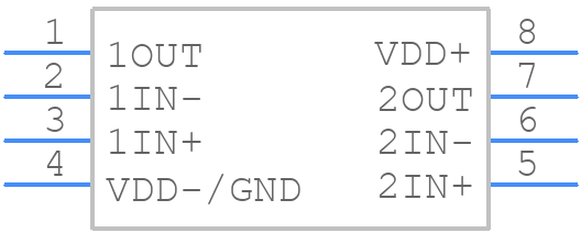 TLV2322IPWR - Texas Instruments - PCB symbol