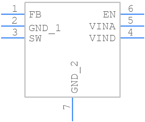 LM2831XSD/NOPB - Texas Instruments - PCB symbol