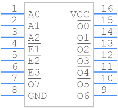 CY74FCT138TQCT - Texas Instruments - PCB symbol