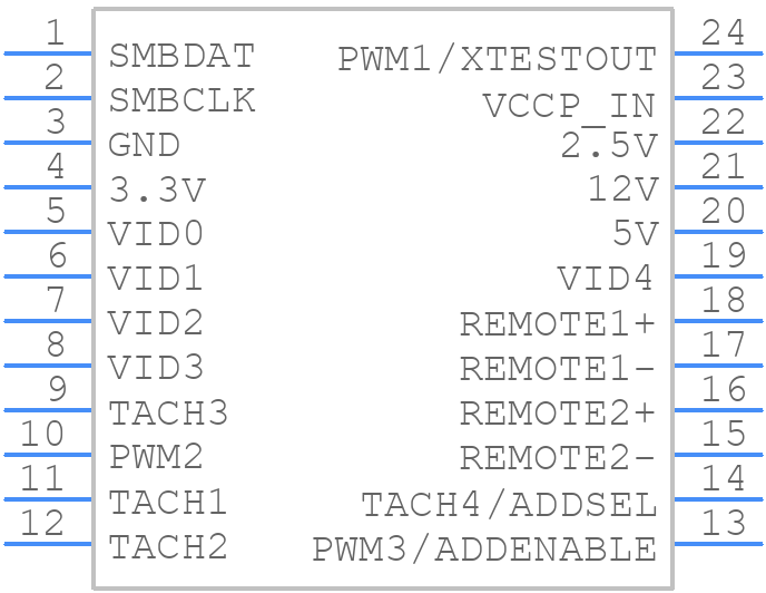 LM96000CIMT/NOPB - Texas Instruments - PCB symbol
