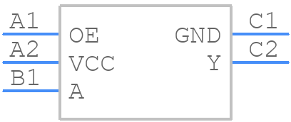 SN74AUC1G126YZPR - Texas Instruments - PCB symbol