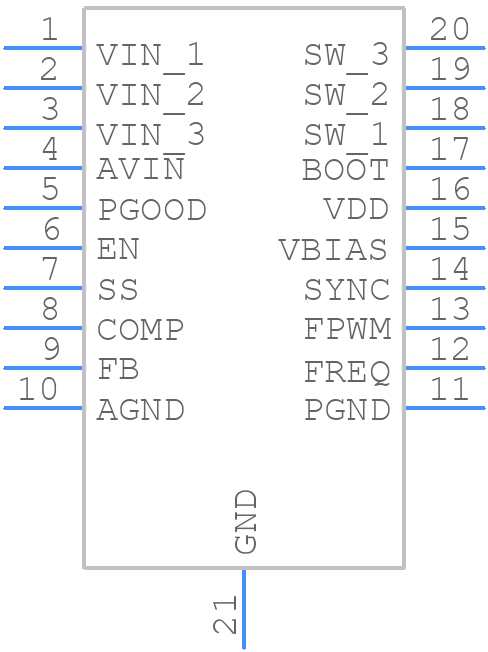 LM26003QMH/NOPB - Texas Instruments - PCB symbol