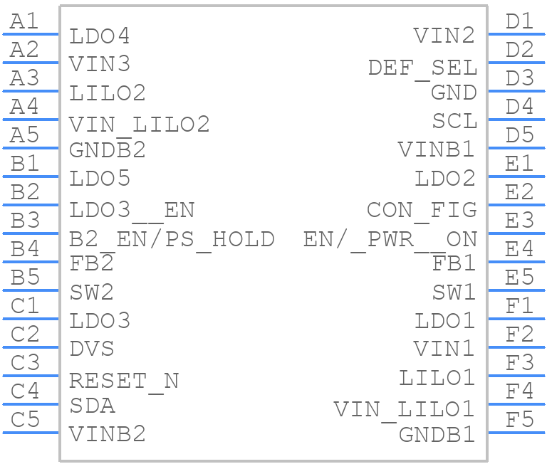 LP8725TLE-A/NOPB - Texas Instruments - PCB symbol