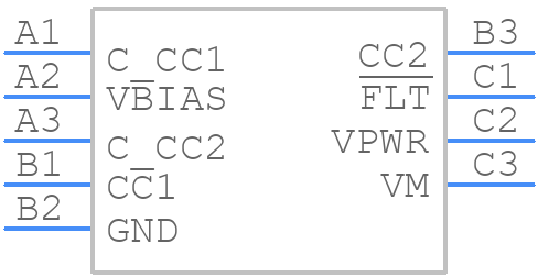 TPD2S300YFFR - Texas Instruments - PCB symbol