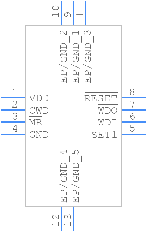 TPS3851G50EDRBR - Texas Instruments - PCB symbol