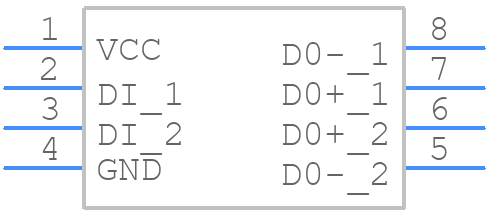 DS90LV027ATMX/NOPB - Texas Instruments - PCB symbol