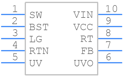 LM5006MMX/NOPB - Texas Instruments - PCB symbol