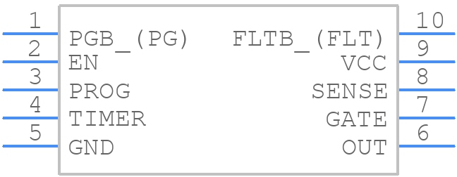 TPS24712DGSR - Texas Instruments - PCB symbol