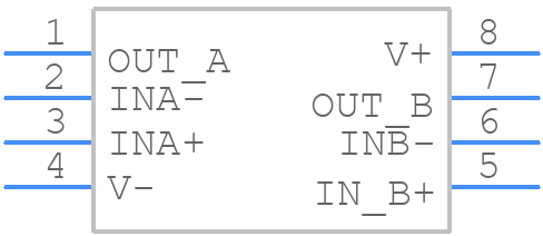 LMV342MMX/NOPB - Texas Instruments - PCB symbol