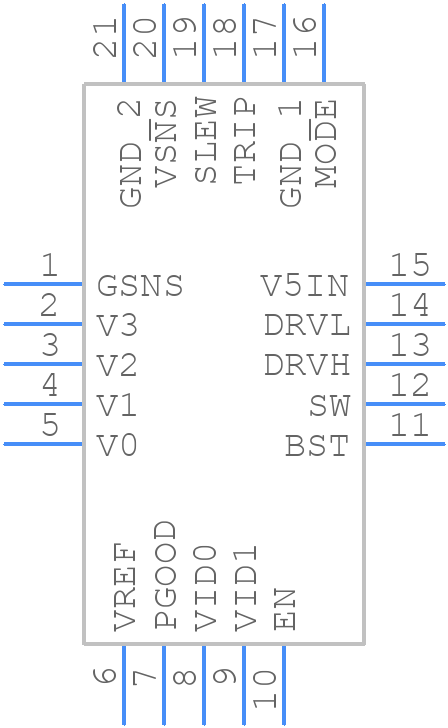 TPS51518RUKT - Texas Instruments - PCB symbol