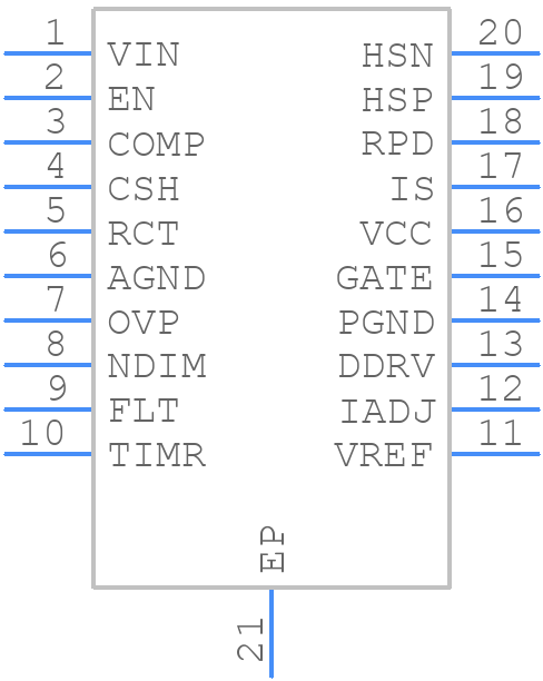 LM3423Q1MH/NOPB - Texas Instruments - PCB symbol