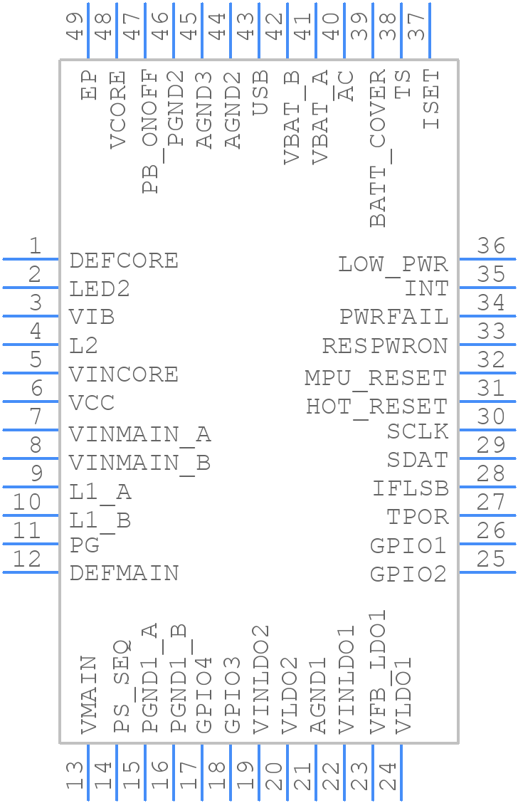 TPS65013RGZT - Texas Instruments - PCB symbol