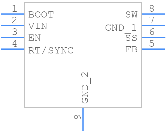 LMR14050SSQDDARQ1 - Texas Instruments - PCB symbol