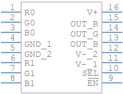 LMH6572MQX/NOPB - Texas Instruments - PCB symbol