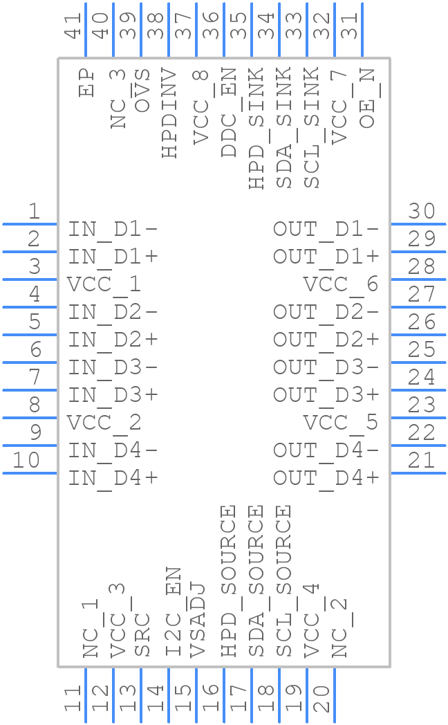 SN75DP139RSBR - Texas Instruments - PCB symbol
