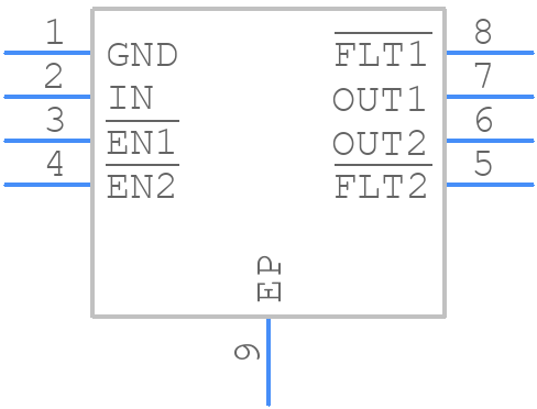 TPS2064CDGN - Texas Instruments - PCB symbol