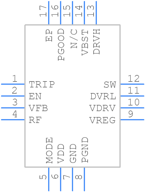 TPS53219ARGTR - Texas Instruments - PCB symbol