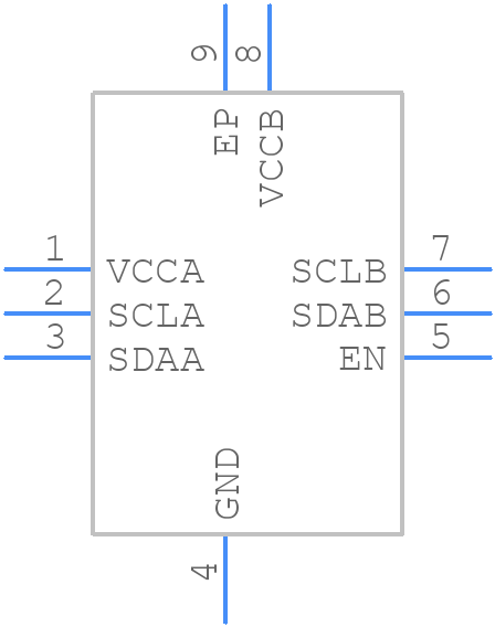 TCA9509RVHR - Texas Instruments - PCB symbol