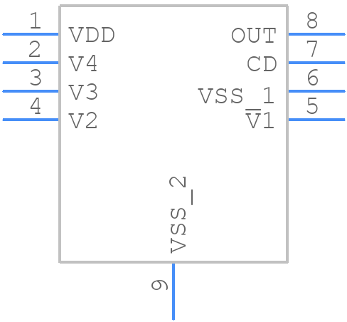 BQ294707DSGR - Texas Instruments - PCB symbol
