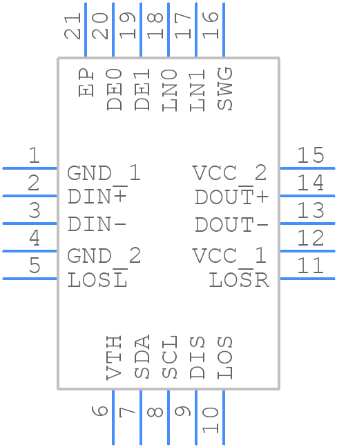 TLK1101ERGPT - Texas Instruments - PCB symbol