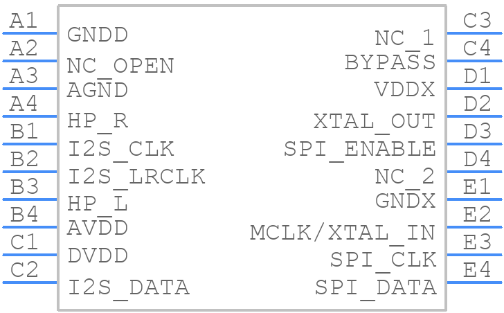 LM4921ITL/NOPB - Texas Instruments - PCB symbol