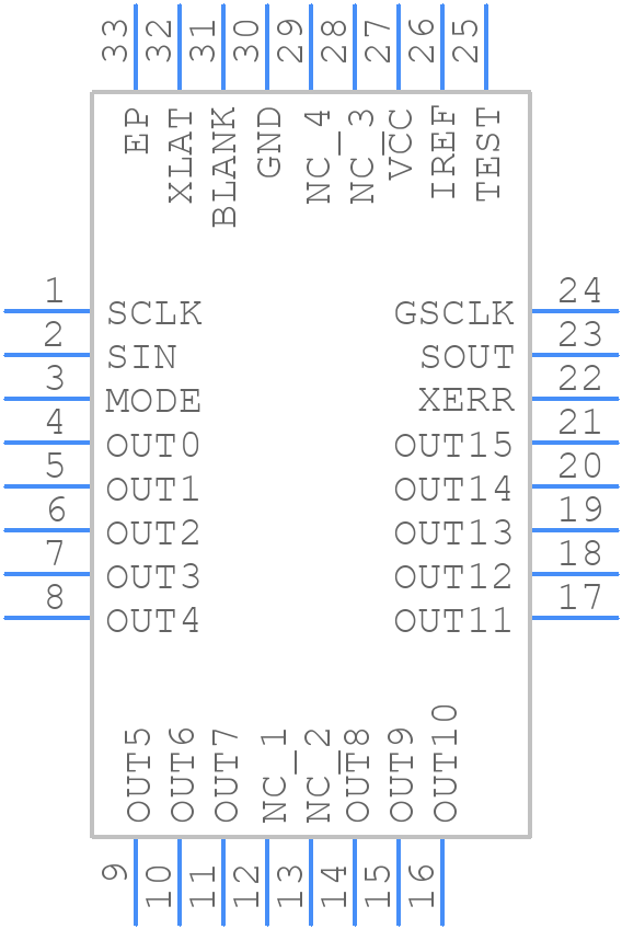 TLC5945RHBR - Texas Instruments - PCB symbol
