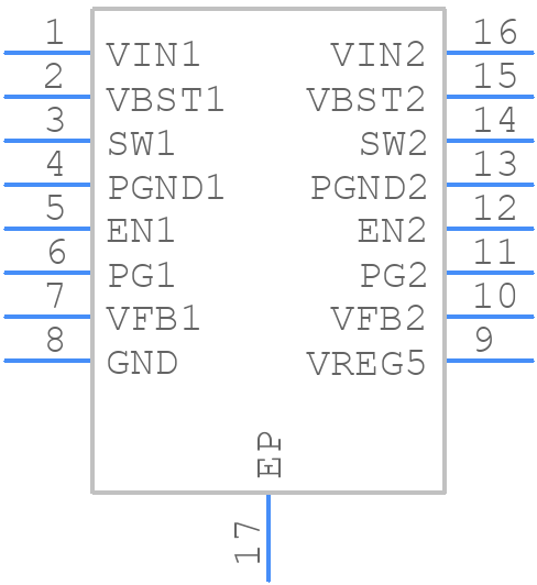 TPS54494PWPR - Texas Instruments - PCB symbol
