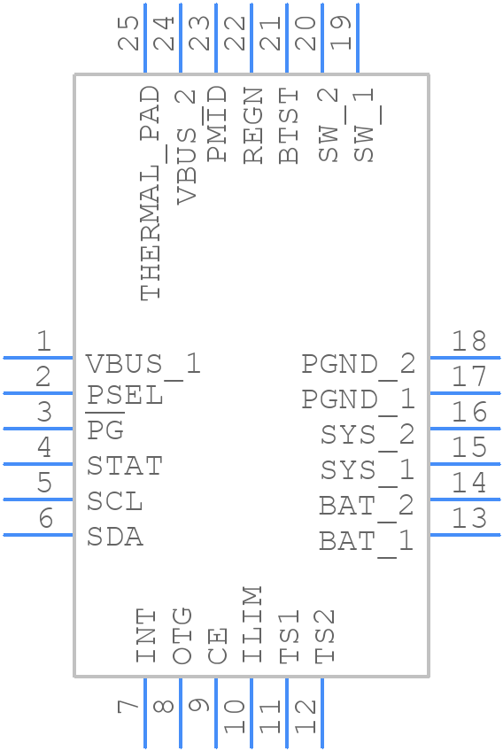BQ24192IRGER - Texas Instruments - PCB symbol