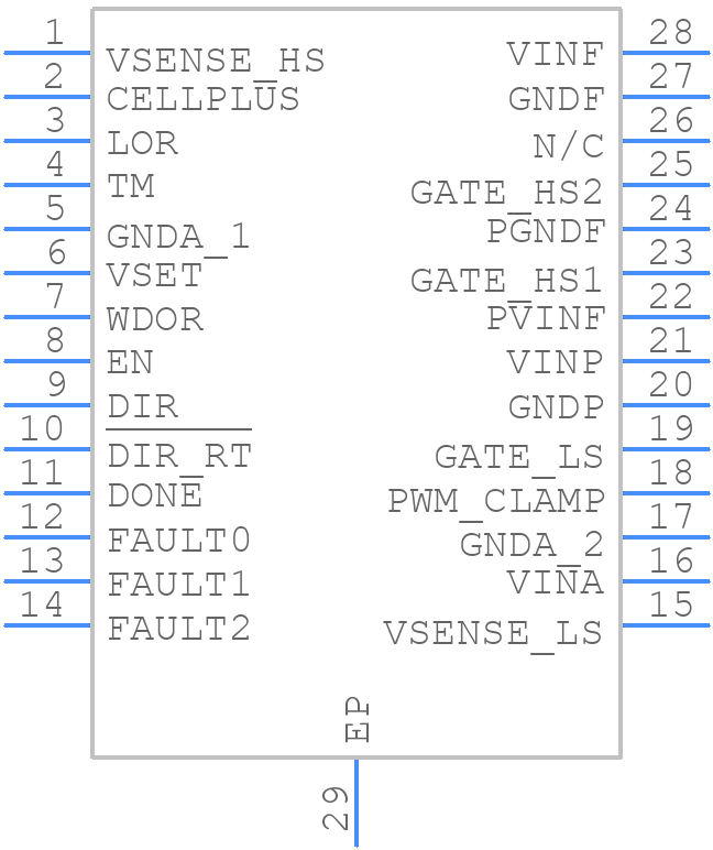 EMB1499QMHE/NOPB - Texas Instruments - PCB symbol