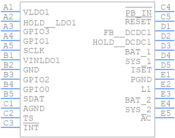 TPS657201YFFR - Texas Instruments - PCB symbol