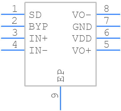 LM4927SD/NOPB - Texas Instruments - PCB symbol