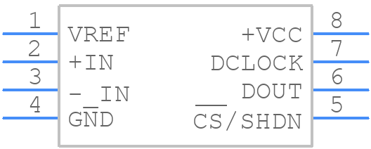 ADS7817UC - Texas Instruments - PCB symbol