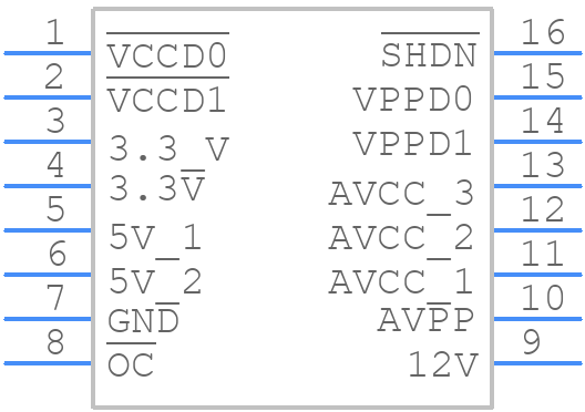 TPS2211IDBR - Texas Instruments - PCB symbol