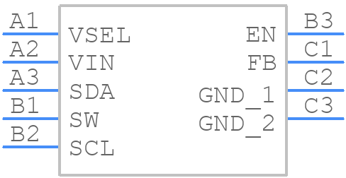 TPS62651YFFR - Texas Instruments - PCB symbol