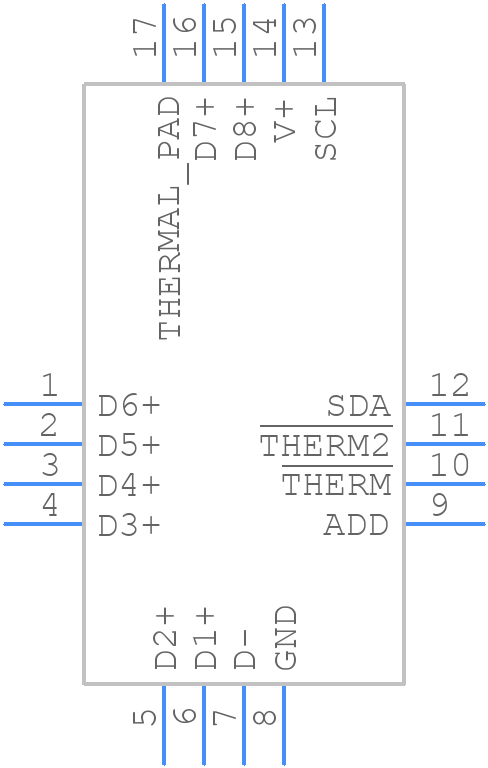 TMP468AIRGTR - Texas Instruments - PCB symbol