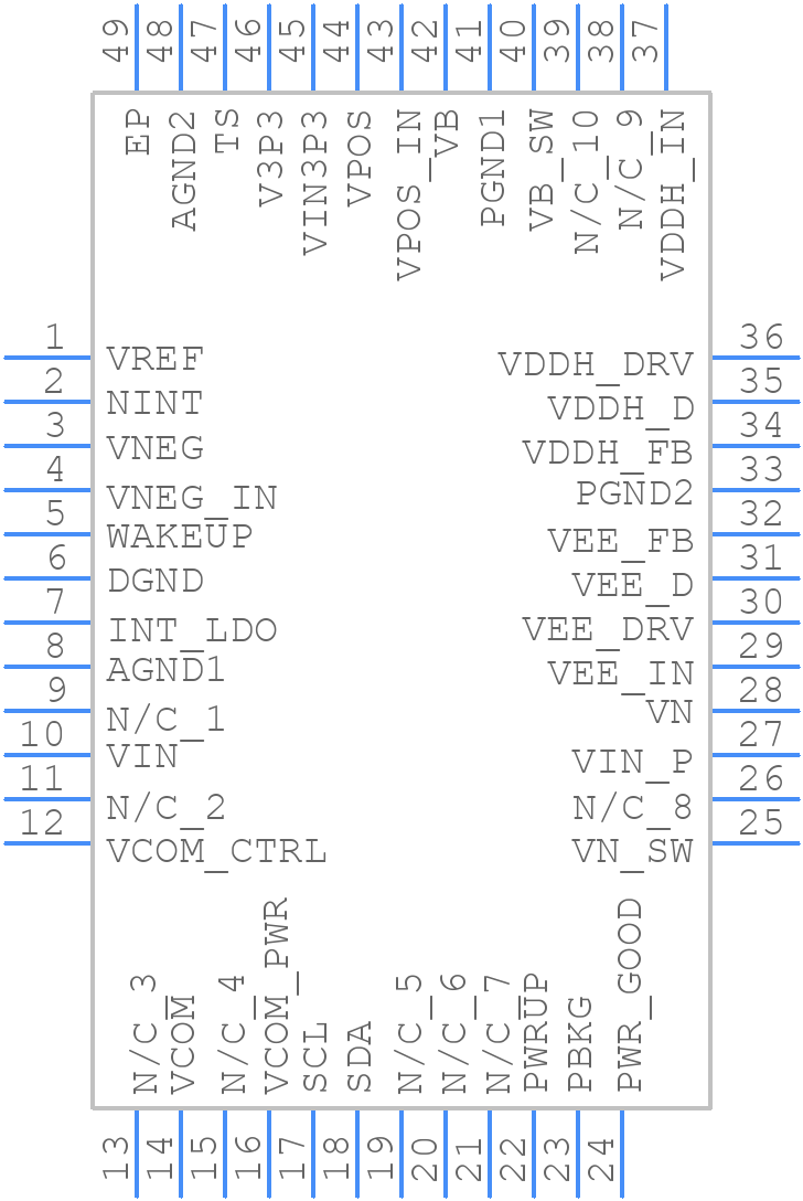 TPS65186RGZR - Texas Instruments - PCB symbol
