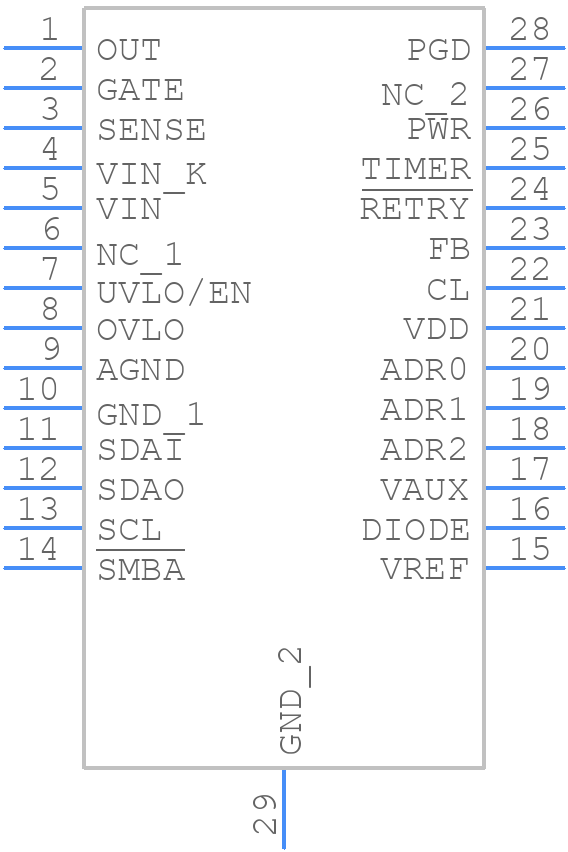 LM5066PMH/NOPB - Texas Instruments - PCB symbol