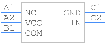 TS5A3167YZPR - Texas Instruments - PCB symbol