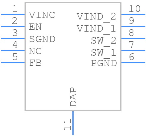 LM2833XMY/NOPB - Texas Instruments - PCB symbol