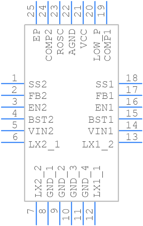 TPS65270RGER - Texas Instruments - PCB symbol