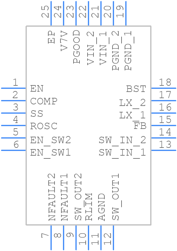 TPS65282RGER - Texas Instruments - PCB symbol