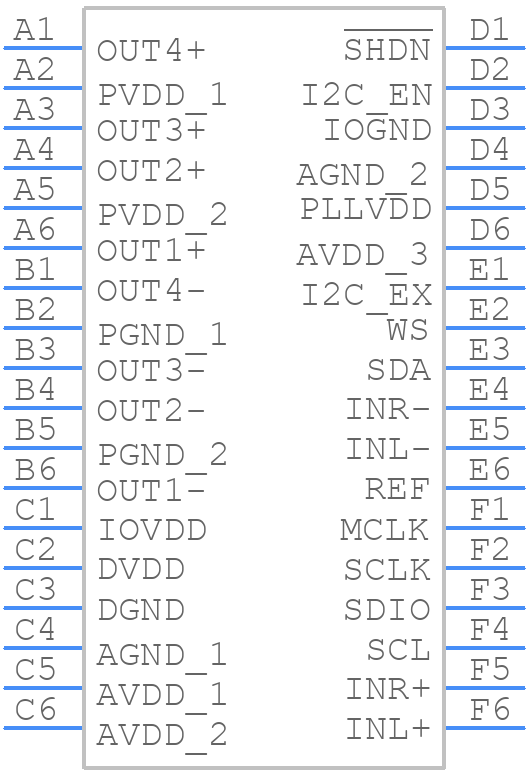 LM48901RL/NOPB - Texas Instruments - PCB symbol