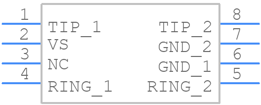TCM1050D - Texas Instruments - PCB symbol