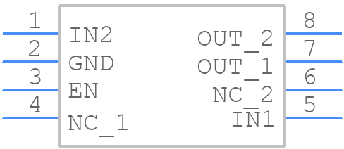 TPS2101D - Texas Instruments - PCB symbol